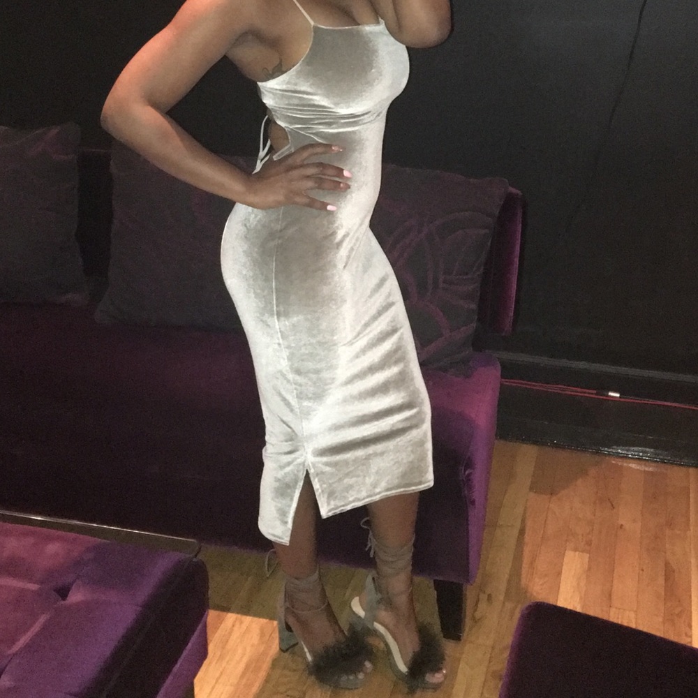 Gray/Silver Dinner Dress
